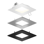 SPN 6IN SQ Color Select Recessed Panel Light - White