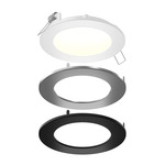 SPN 6IN RD Color Select Recessed Panel Light - White