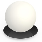 Bola Sphere Table Lamp - Matte Black / Opaline