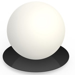 Bola Sphere Table Lamp - Matte Black / Opaline