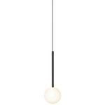 Bola Sphere Pendant - Matte Black / Opal