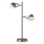 Nitro Table Lamp - Discontinued Model - Brushed Steel / Frosted