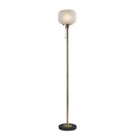 Hazel Floor Lamp - Antique Brass / Frosted