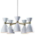 Oscar Chandelier - White / White