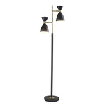 Oscar Tree Floor Lamp - Black / Black