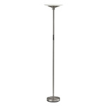 Solar Color-Select Floor Lamp - Brushed Steel / Frosted
