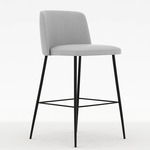 Ballet Counter Stool - Black / Silver Cloud