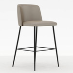 Ballet Counter Stool - Black / Clay Leather