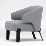 Embrace Lounge Chair - Black / Silver Cloud