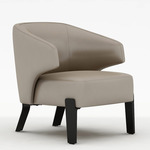Embrace Lounge Chair - Black / Clay Leather