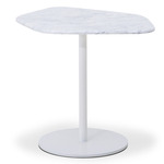 Hanna Side Table - White / White Marble