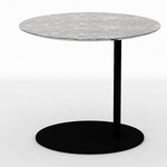 Pebble Side Table - Black / Brown Marble