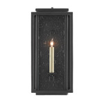 Wright Outdoor Wall Sconce - Midnight / Clear Seeded