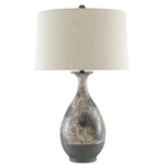 Frangipani Table Lamp - Brown / Natural Linen