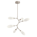 Fiori Modern Vine Chandelier - Beige Silver / Fiori White