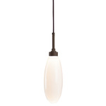 Fiori Pendant - Flat Bronze / Fiori White