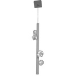 Stella Pendant - Beige Silver / Cast Zircon