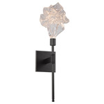 Blossom Belvedere Wall Sconce - Flat Bronze / Clear
