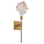 Blossom Belvedere Wall Sconce - Gilded Brass / Clear