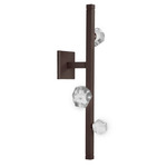 Stella Wall Sconce - Flat Bronze / Cast Zircon