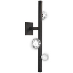 Stella Wall Sconce - Matte Black / Cast Zircon