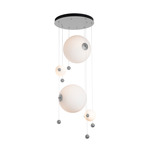 Abacus Round Multi Light Pendant - Vintage Platinum / Opal