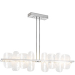 Vitre Linear Pendant - Vintage Platinum / White Swirl