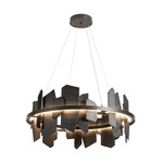 Ardesia Circular Pendant - Natural Iron / Vermont Slate