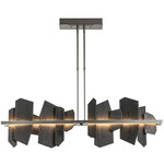 Ardesia Linear Pendant - Natural Iron / Vermont Slate