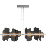 Ardesia Linear Pendant - Vintage Platinum / Vermont Slate