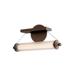 Libra Wall Sconce - Bronze / Clear