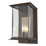 Kingston Outdoor Wall Sconce - Coastal Bronze / Translucent Soft Gold