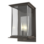 Kingston Outdoor Wall Sconce - Coastal Dark Smoke / Translucent Vintage Platinum