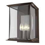 Kingston Outdoor Wall Sconce - Coastal Bronze / Translucent Vintage Platinum