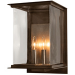 Kingston Outdoor Wall Sconce - Coastal Bronze / Translucent Soft Gold