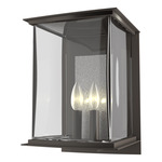 Kingston Outdoor Wall Sconce - Coastal Dark Smoke / Translucent Vintage Platinum