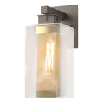 Polaris Outdoor Wall Sconce - Coastal Dark Smoke / Coastal Gold