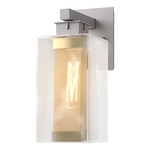 Polaris Outdoor Wall Sconce - Coastal Burnished Steel / Coastal Gold