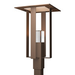 Shadow Box Outdoor Post Light - Coastal Bronze / Clear