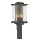 Kingston Outdoor Post Light - Coastal Natural Iron / Translucent Soft Gold