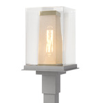 Polaris Outdoor Post Light - Coastal Burnished Steel / Coastal Gold