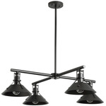 Henry Outdoor Chandelier - Coastal Black