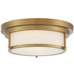 Finn Ceiling Light - Natural Brass / White