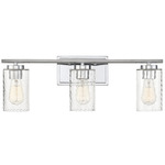 Ruth Bathroom Vanity Light - Chrome / Clear