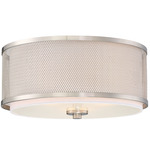 Holly Ceiling Light - Brushed Nickel / White