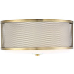 Holly Ceiling Light - Natural Brass / White