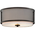 Holly Ceiling Light - Oil Rubbed Bronze / White