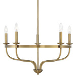 Jill Chandelier - Natural Brass