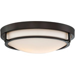 Kiki Semi Flush Ceiling Light - Oil Rubbed Bronze / White