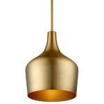 Kylie Pendant - Natural Brass